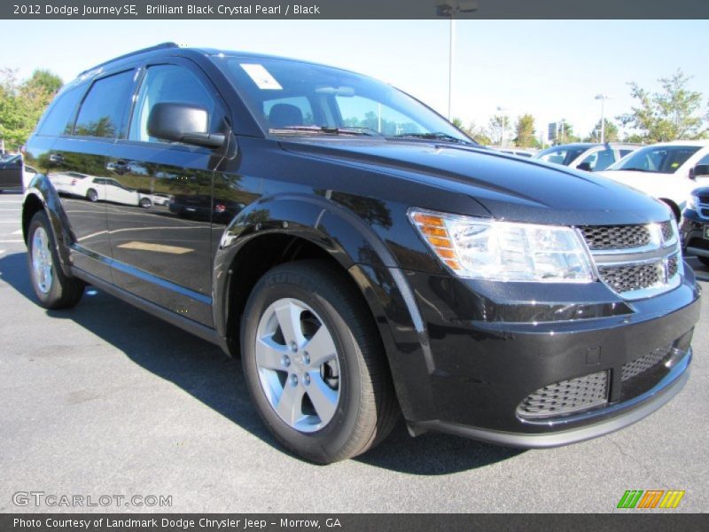 Brilliant Black Crystal Pearl / Black 2012 Dodge Journey SE