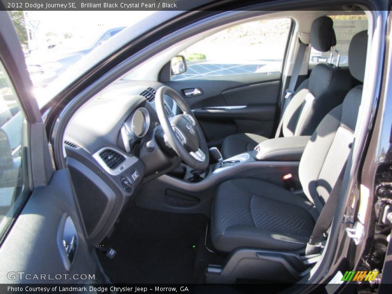 Brilliant Black Crystal Pearl / Black 2012 Dodge Journey SE