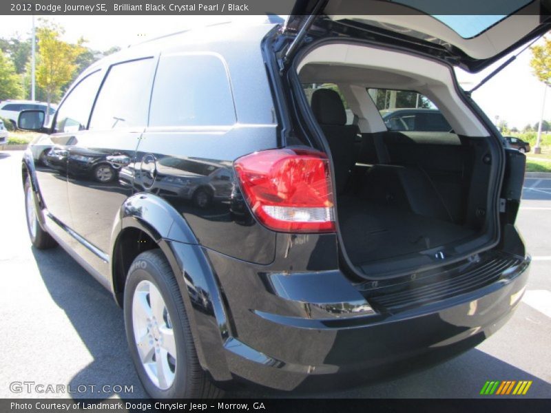 Brilliant Black Crystal Pearl / Black 2012 Dodge Journey SE