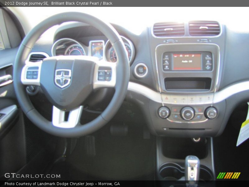 Brilliant Black Crystal Pearl / Black 2012 Dodge Journey SE