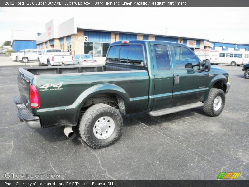  2002 F250 Super Duty XLT SuperCab 4x4 Dark Highland Green Metallic