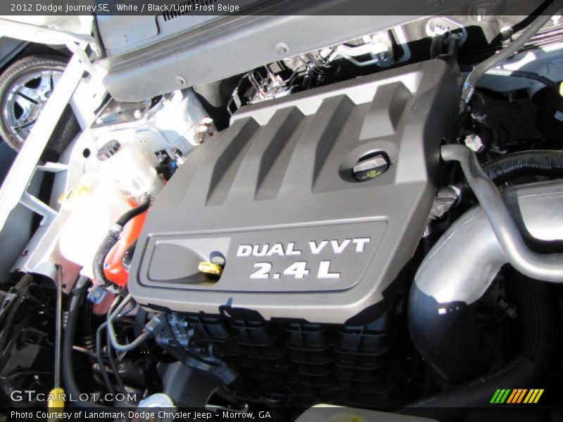 White / Black/Light Frost Beige 2012 Dodge Journey SE