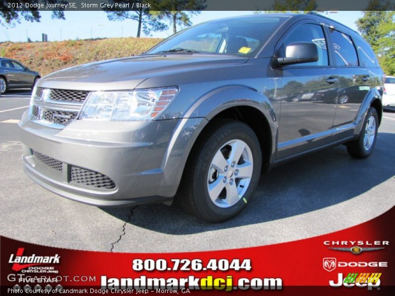 Storm Grey Pearl / Black 2012 Dodge Journey SE