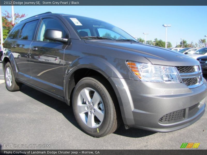 Storm Grey Pearl / Black 2012 Dodge Journey SE