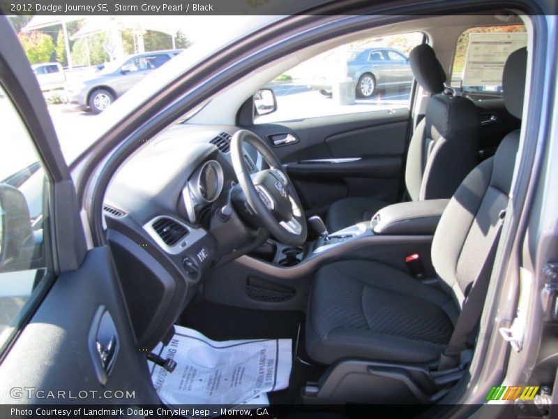 Storm Grey Pearl / Black 2012 Dodge Journey SE