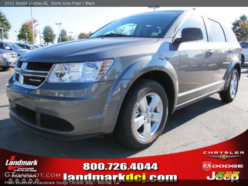 Storm Grey Pearl / Black 2012 Dodge Journey SE