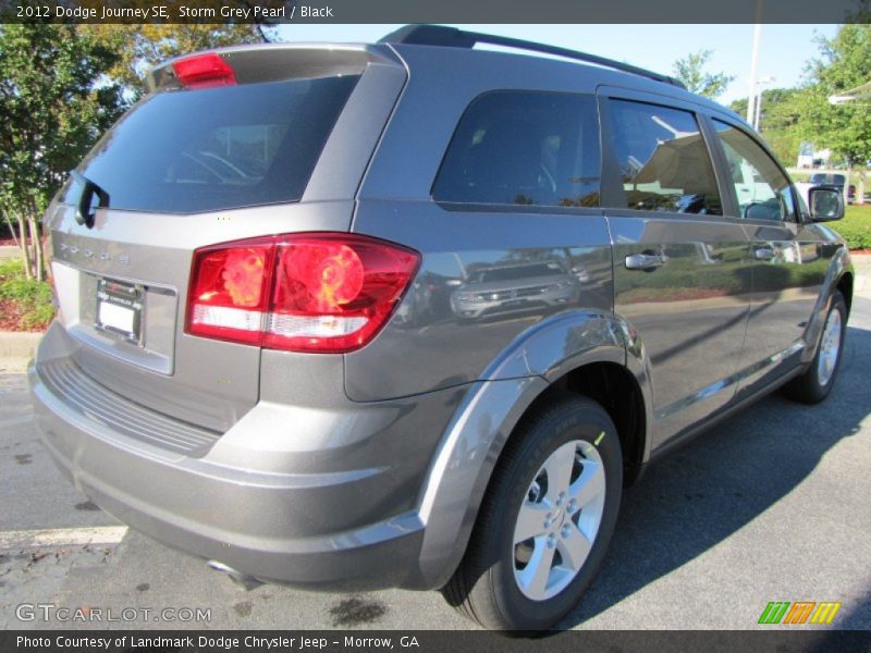 Storm Grey Pearl / Black 2012 Dodge Journey SE