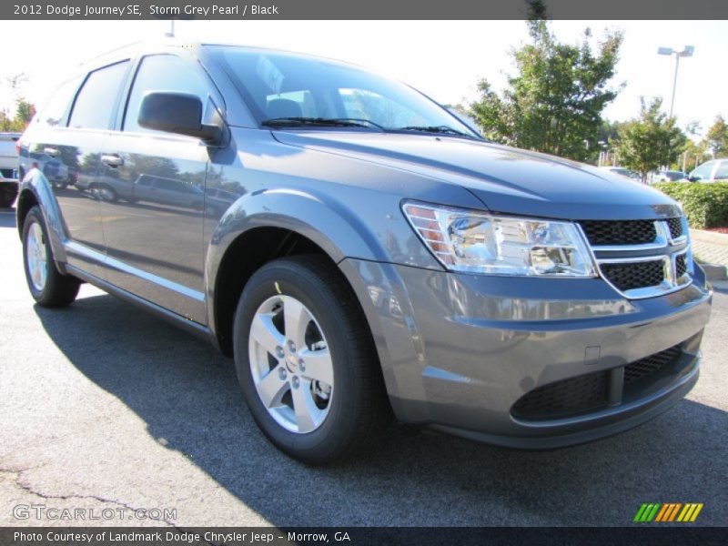 Storm Grey Pearl / Black 2012 Dodge Journey SE