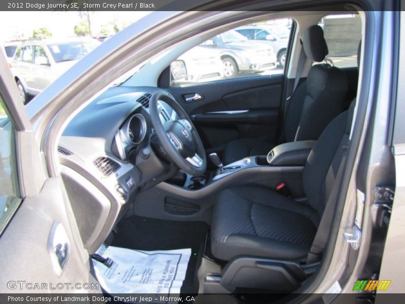 Storm Grey Pearl / Black 2012 Dodge Journey SE