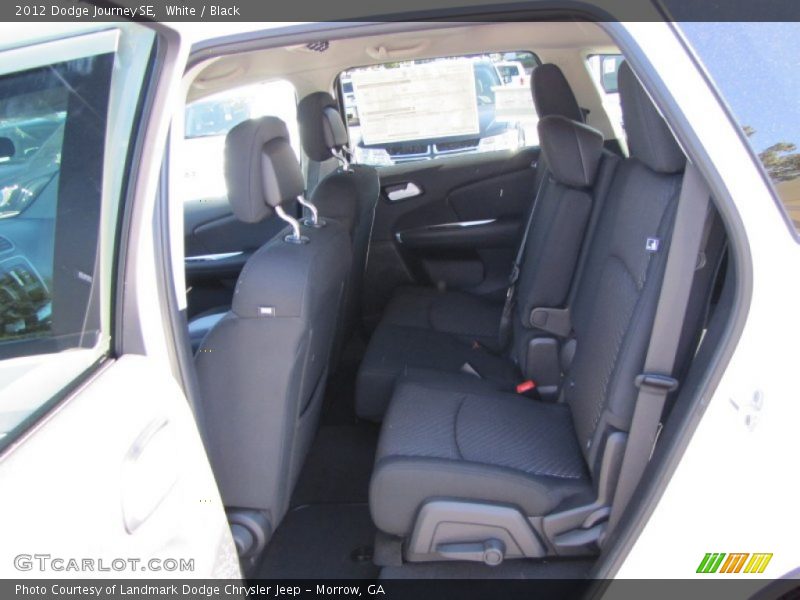 White / Black 2012 Dodge Journey SE