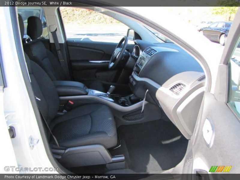 White / Black 2012 Dodge Journey SE