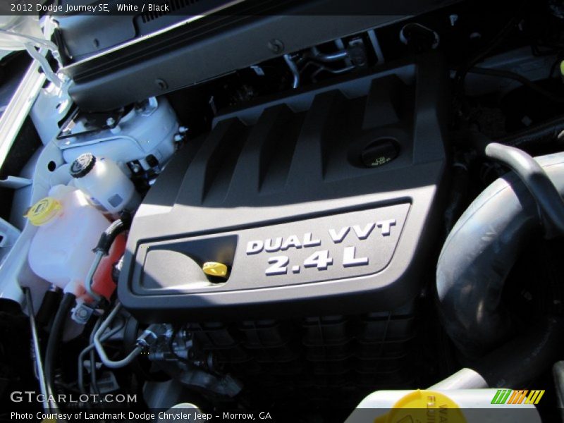 White / Black 2012 Dodge Journey SE
