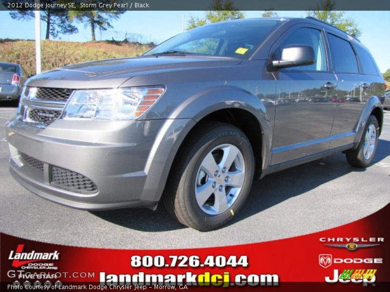 Storm Grey Pearl / Black 2012 Dodge Journey SE