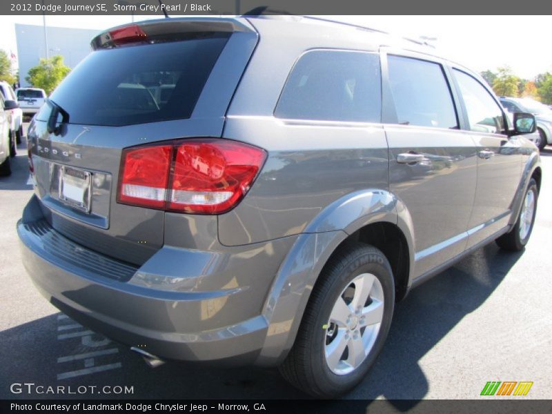 Storm Grey Pearl / Black 2012 Dodge Journey SE