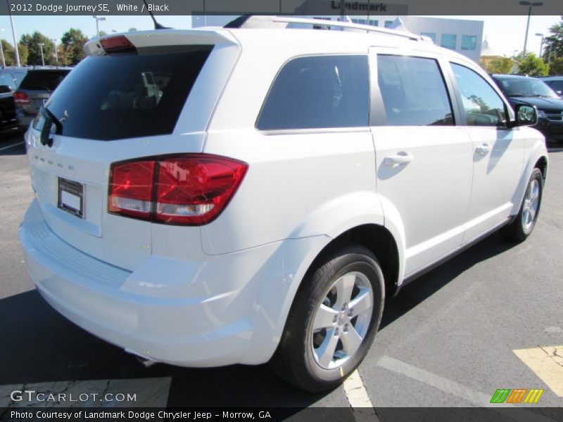 White / Black 2012 Dodge Journey SE