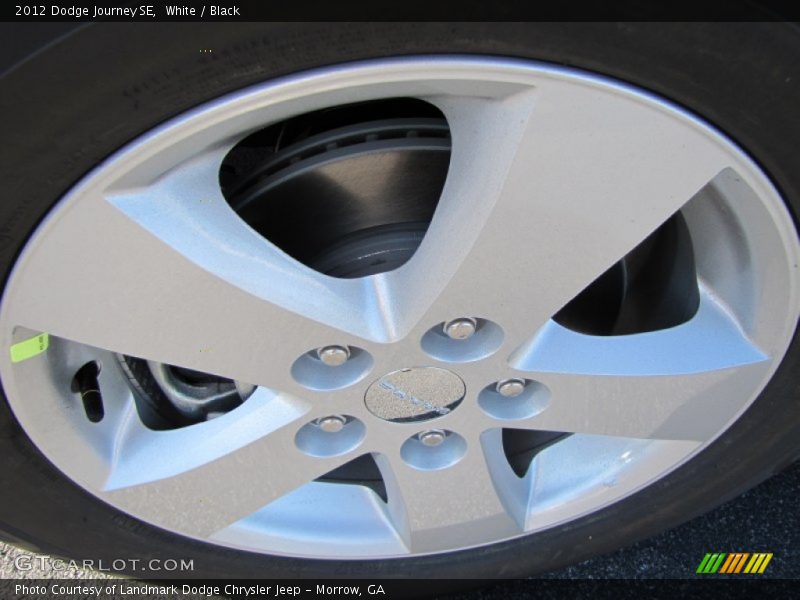 White / Black 2012 Dodge Journey SE