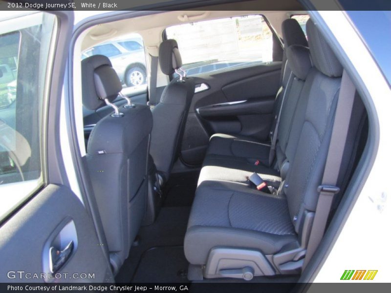 White / Black 2012 Dodge Journey SE