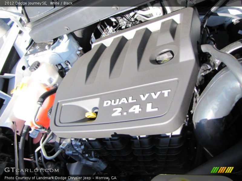 White / Black 2012 Dodge Journey SE