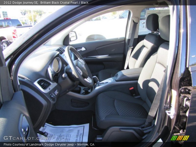 Brilliant Black Crystal Pearl / Black 2012 Dodge Journey SE