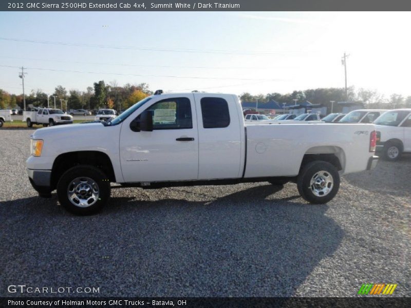 Summit White / Dark Titanium 2012 GMC Sierra 2500HD Extended Cab 4x4