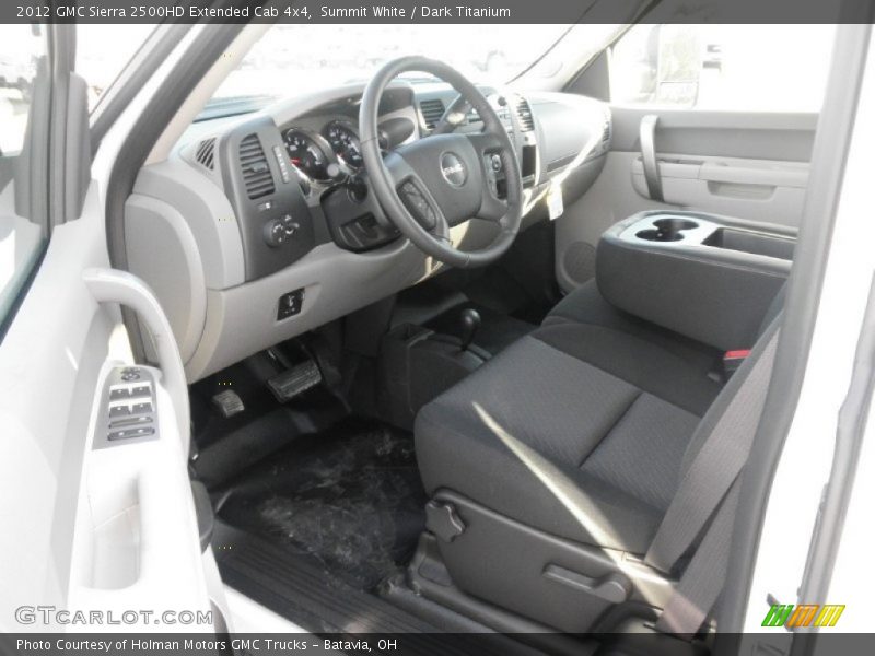 Summit White / Dark Titanium 2012 GMC Sierra 2500HD Extended Cab 4x4