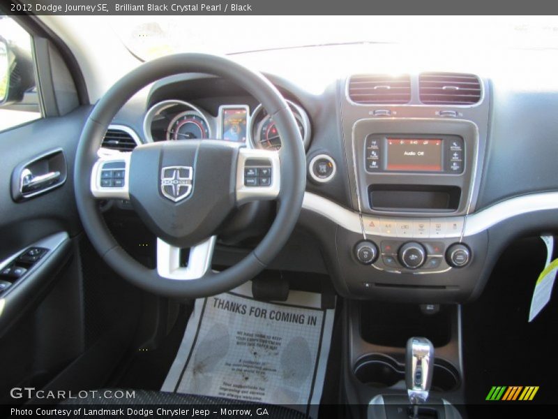 Brilliant Black Crystal Pearl / Black 2012 Dodge Journey SE