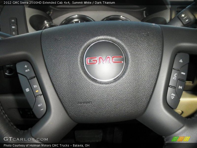 Summit White / Dark Titanium 2012 GMC Sierra 2500HD Extended Cab 4x4