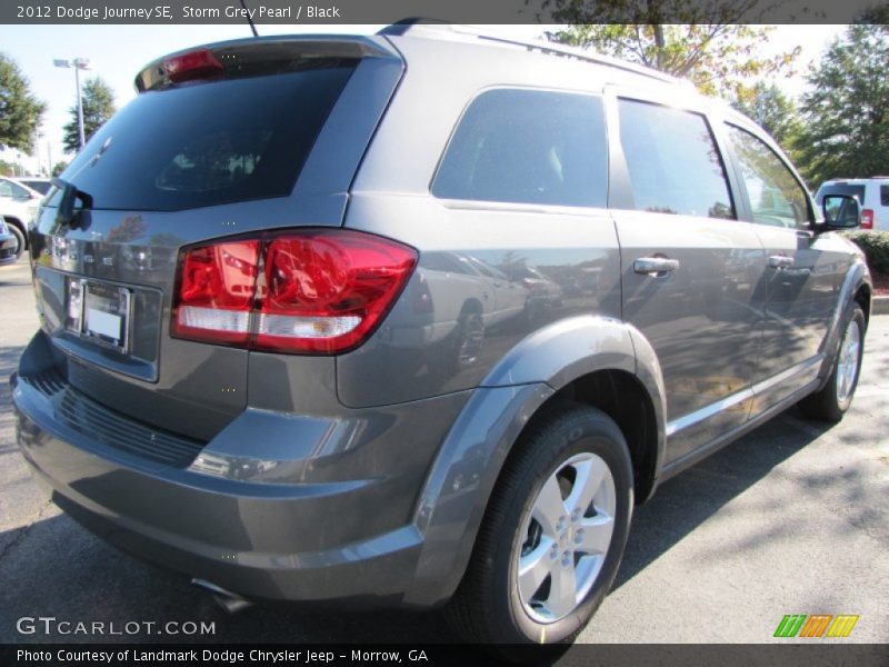 Storm Grey Pearl / Black 2012 Dodge Journey SE