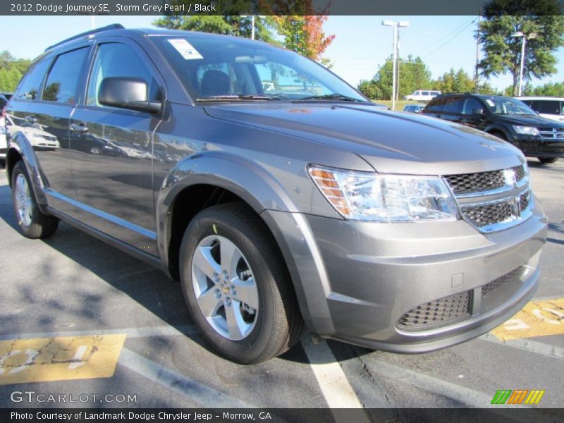 Storm Grey Pearl / Black 2012 Dodge Journey SE