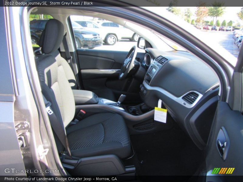 Storm Grey Pearl / Black 2012 Dodge Journey SE
