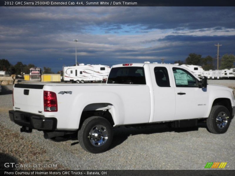 Summit White / Dark Titanium 2012 GMC Sierra 2500HD Extended Cab 4x4