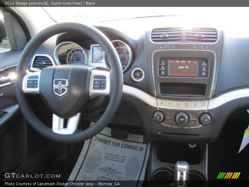 Storm Grey Pearl / Black 2012 Dodge Journey SE