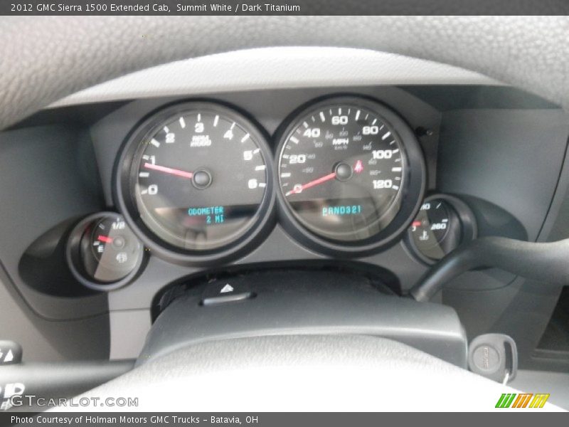 Summit White / Dark Titanium 2012 GMC Sierra 1500 Extended Cab
