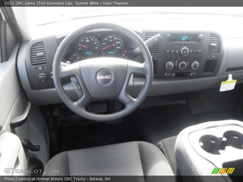 Summit White / Dark Titanium 2012 GMC Sierra 1500 Extended Cab
