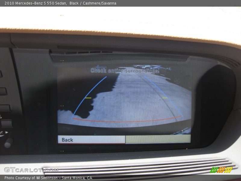 Black / Cashmere/Savanna 2010 Mercedes-Benz S 550 Sedan
