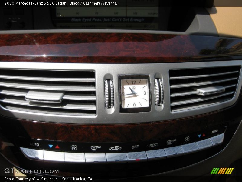 Black / Cashmere/Savanna 2010 Mercedes-Benz S 550 Sedan
