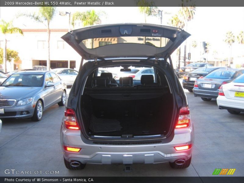 Pewter Metallic / Black 2009 Mercedes-Benz ML 550 4Matic