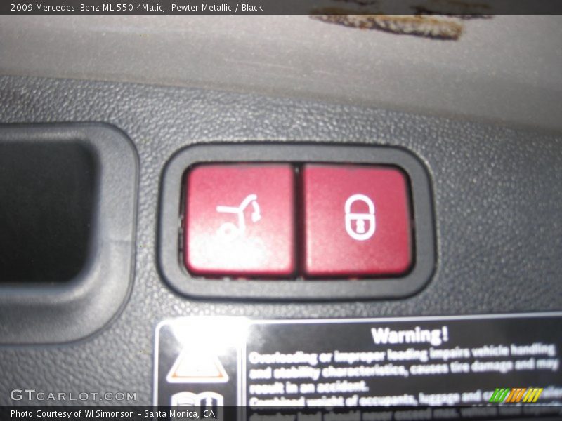 Pewter Metallic / Black 2009 Mercedes-Benz ML 550 4Matic