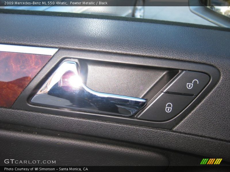 Pewter Metallic / Black 2009 Mercedes-Benz ML 550 4Matic