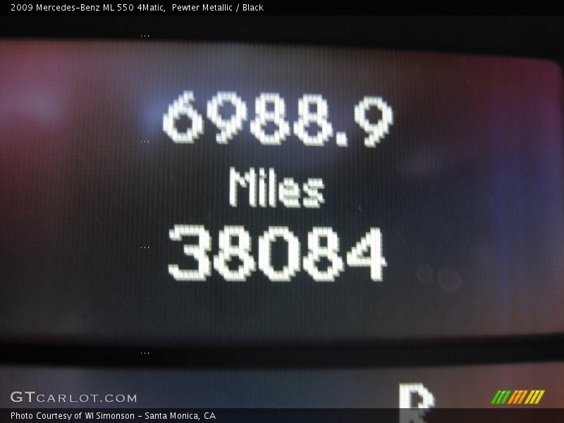Pewter Metallic / Black 2009 Mercedes-Benz ML 550 4Matic