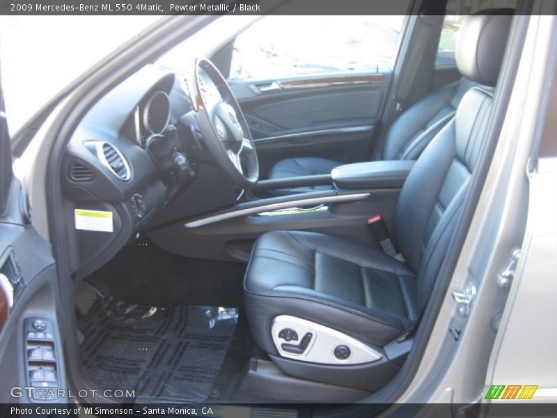 Pewter Metallic / Black 2009 Mercedes-Benz ML 550 4Matic