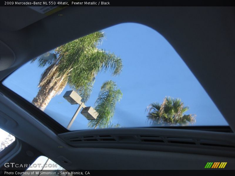 Pewter Metallic / Black 2009 Mercedes-Benz ML 550 4Matic