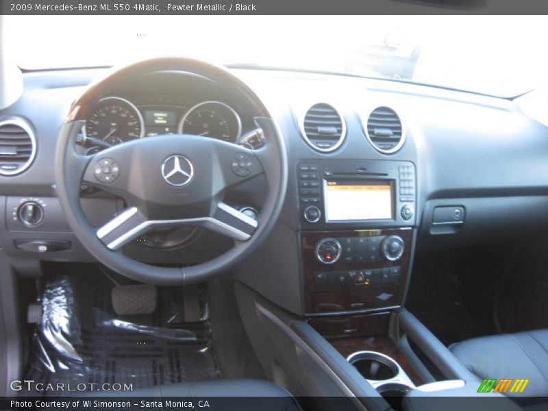 Pewter Metallic / Black 2009 Mercedes-Benz ML 550 4Matic