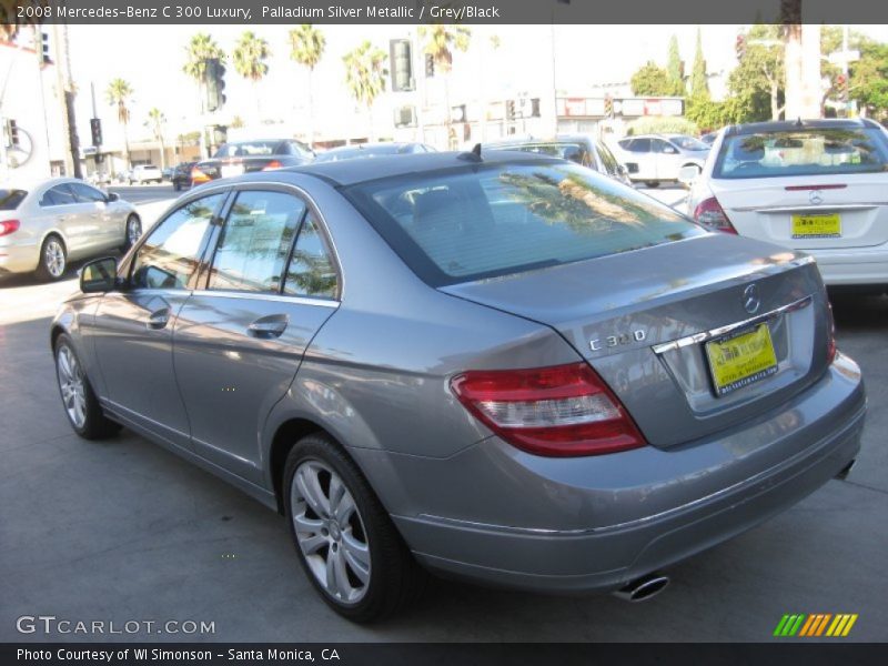 Palladium Silver Metallic / Grey/Black 2008 Mercedes-Benz C 300 Luxury