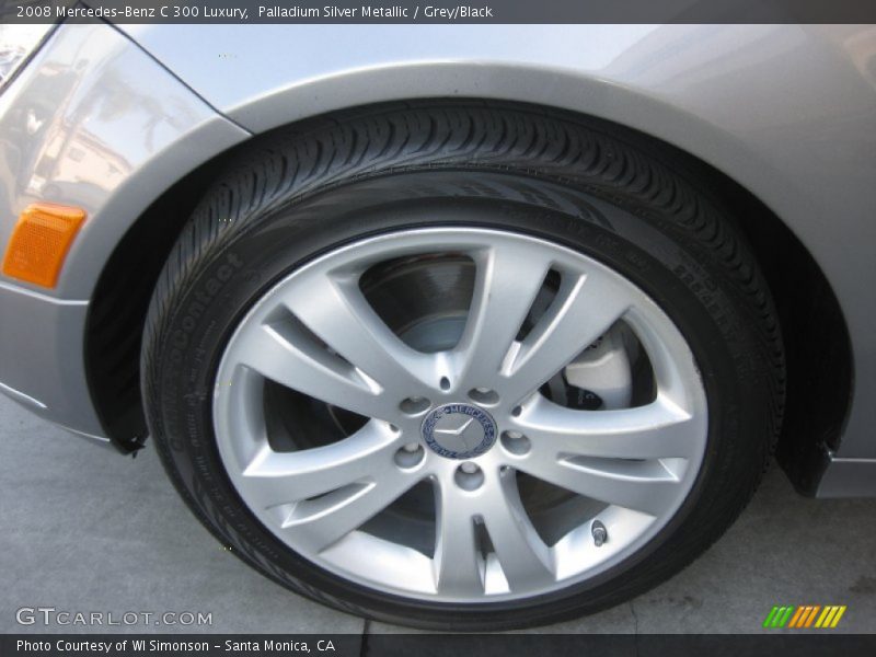 Palladium Silver Metallic / Grey/Black 2008 Mercedes-Benz C 300 Luxury