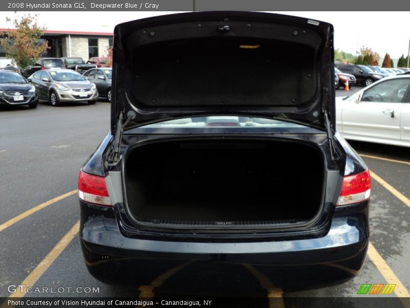 Deepwater Blue / Gray 2008 Hyundai Sonata GLS