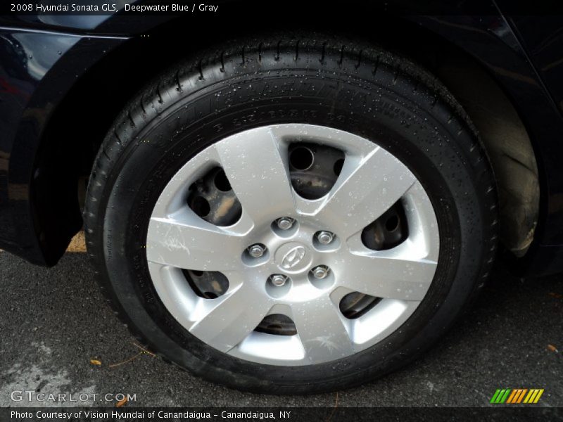 Deepwater Blue / Gray 2008 Hyundai Sonata GLS