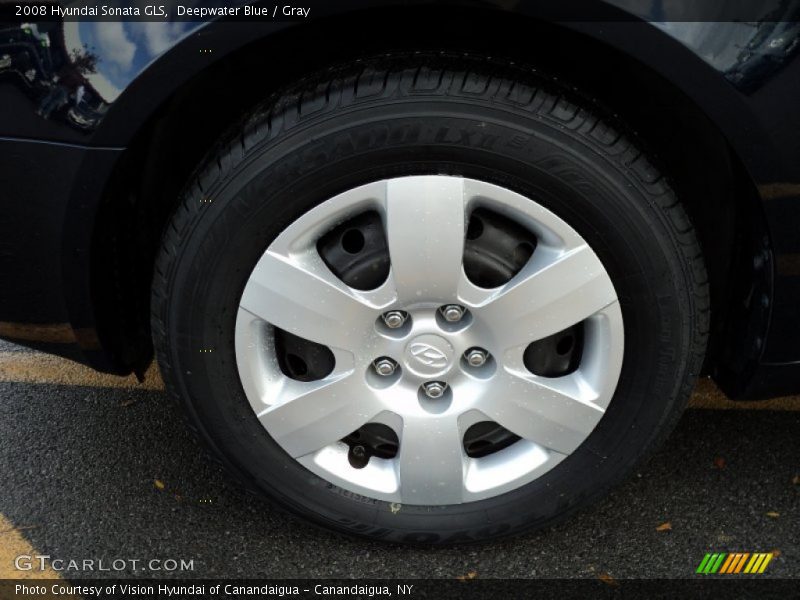 Deepwater Blue / Gray 2008 Hyundai Sonata GLS
