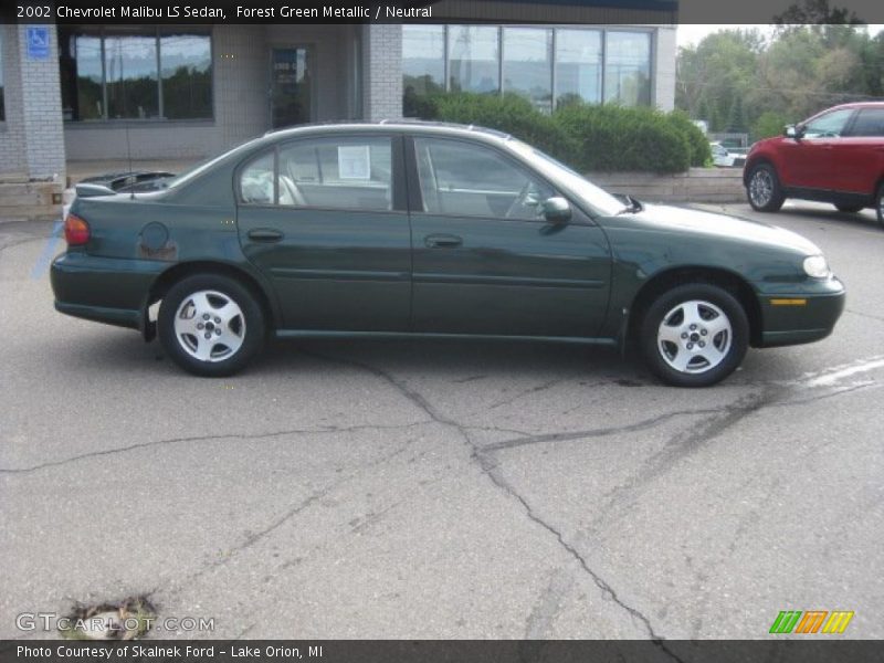 Forest Green Metallic / Neutral 2002 Chevrolet Malibu LS Sedan