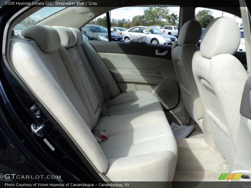 Deepwater Blue / Gray 2008 Hyundai Sonata GLS